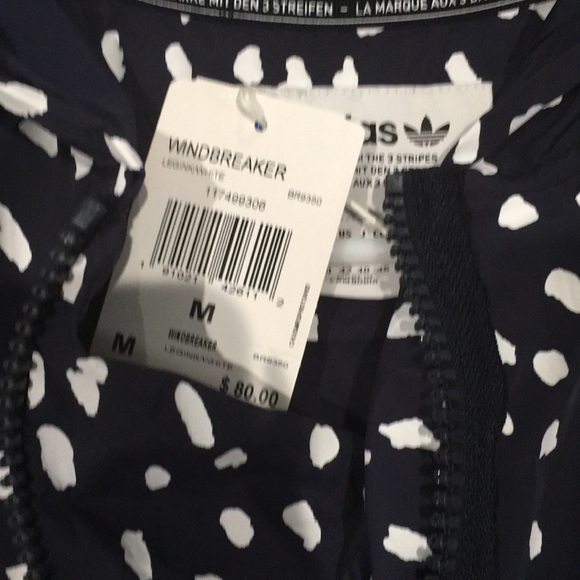 Sold Adidas Blue spotted windbreaker - Picture 3 of 5